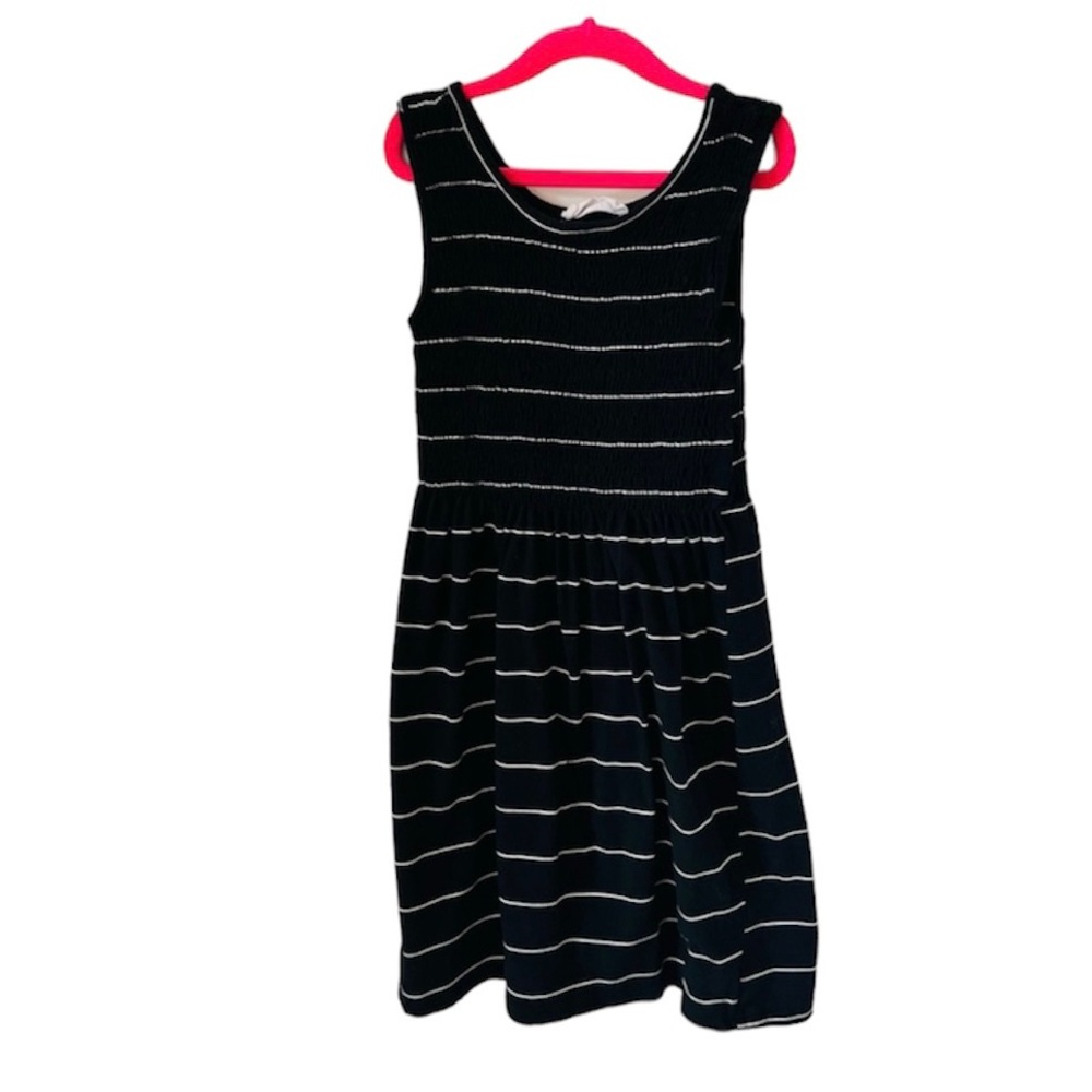 Full Tilt Smocked Bodice Striped Dress - Youth Girls Striped Dress